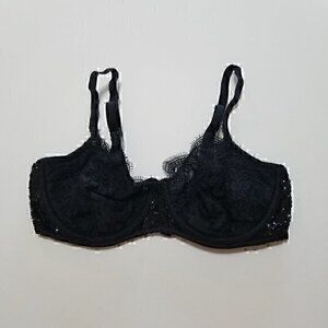 Victoria's Secret Dream Angels Push-Up Without Padding Lace Sequins Bra Size 34D